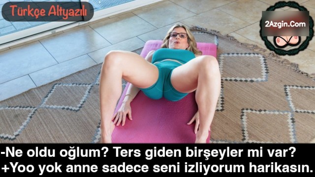 Okuldan eve gelen oğlan spor yapan annesinin göte bakıp azdı