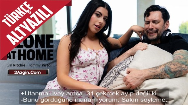 Üvey amcasını evde çok ilginç şekilde 31 çekerken yakalayınca sakinleştirerek sikini sağdı